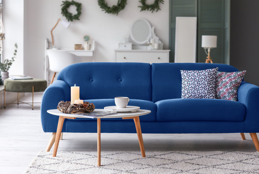 Holly Bush Accent Pillow, Christmas Green, 18"x18"