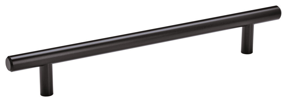 Amerock Bar Pull Collection Cabinet Pull, Set of 10, Flat Black, 7" Center-to-Ce