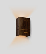 Claudo LED Wall Sconce, Dark Walnut