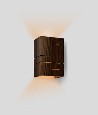 Claudo LED Wall Sconce, Dark Walnut