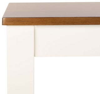 Safavieh Silio Rectangle Dining Table, White/Natural