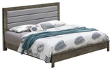 Burlington Upholstered King Panel Bed, Gray