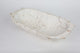Deep Wooden Farmhouse Dough Bowl With Handles, Pure White
