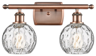 Innovations 516-2W-AC-G1215-6 2 Light Bath Vanity Light, Antique Copper
