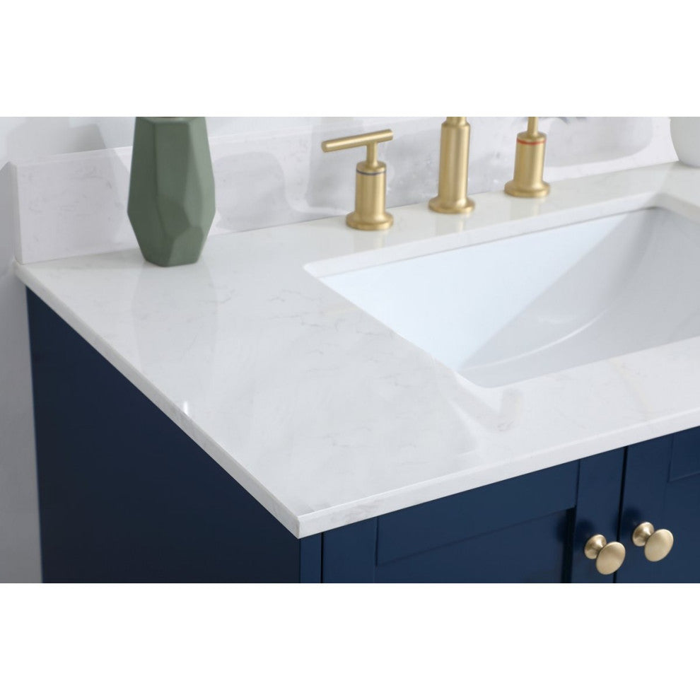 Elegant Decor Sommerville Bathroom Vanity Blue