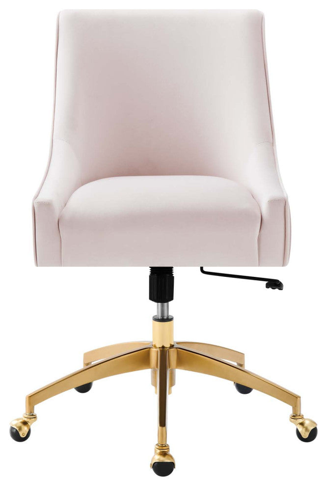 Side Dining Chair, Pink, Velvet, Modern, Kitchen Bistro Restaurant Hospitality