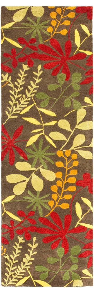 Safavieh Soho Soh834A Floral Rug, Brown/Multi, 2'6"x12'0" Runner