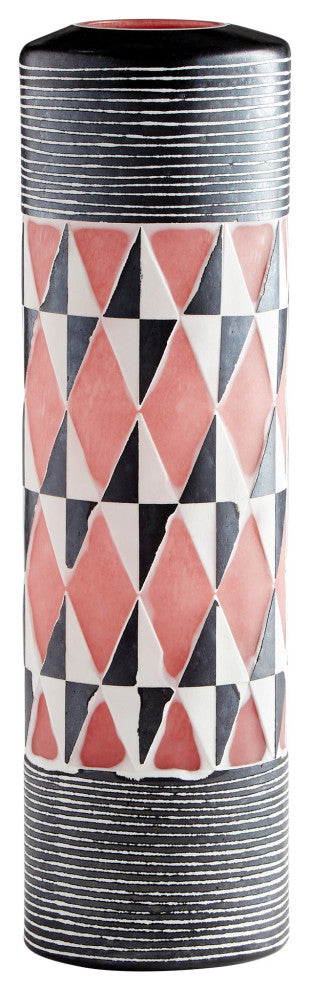 Mesa Vase, Blackand White, Large