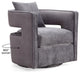 Kennedy  Velvet Swivel Chair, Gray