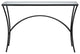 Uttermost 22910 Alayna Black Metal/Glass Console Table