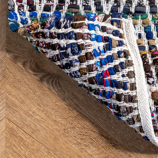 Nuloom Candy Striped Chevron Area Rug, Indigo 3'x5'