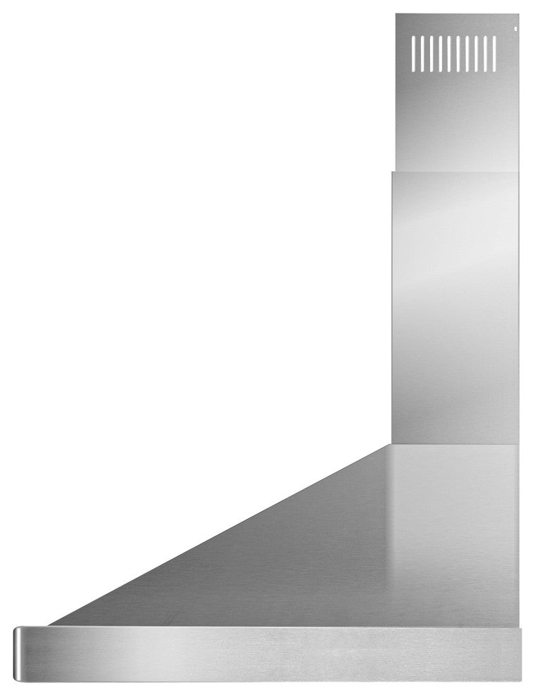 Wall Mount Range Hood with Permanent Filters, LED Lights, 30", Ducted