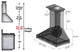 ZLINE 36" Wooden Wall Mount Range Hood in Black (KPCC-36)