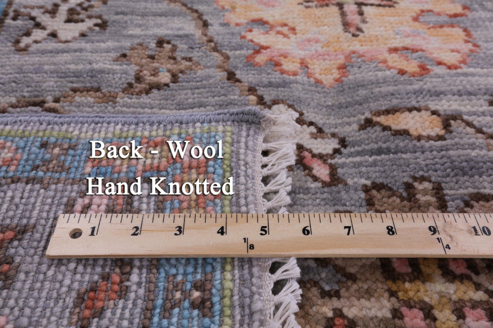 Turkish Oushak Hand Knotted Wool Rug 6' 0" X 9' 5" - Q15672