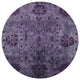 Ahgly Company Indoor Round Mid-Century Modern Area Rugs, 4' Round