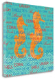 "Swimming Seahorse" By Piper Ballantyne, Giclee Print on Gallery Wrap Canvas
