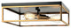 Knox Square 3-Light Flush-Mount
