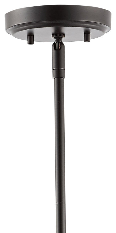 Grace Industrial Farmhouse Iron LED Pendant, Oil Rubbed Bronze, 1-Light