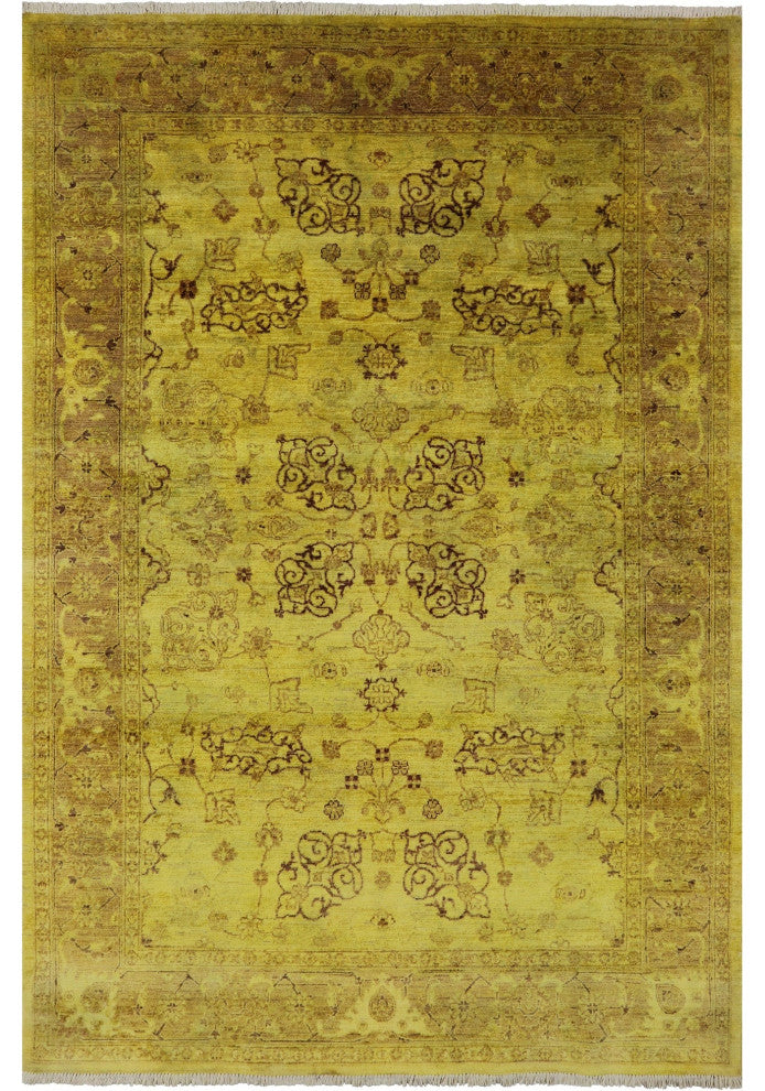 6' 2" X 8' 9" Hand-Knotted Full Pile Overdyed Rug - WR1316