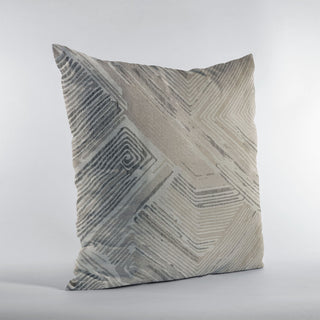 Plutus Brown Hidden Tour Abstract Luxury Throw Pillow, 20"x36"