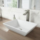 Vinca 18"L x 14"W MatteStone Vessel Sink and Duris 12"H Faucet Set