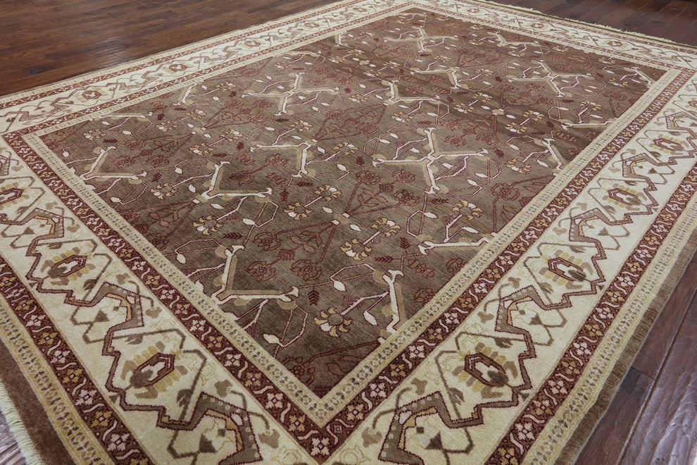 9'x12' Hand Knotted Oriental Peshawar Rug, P2582