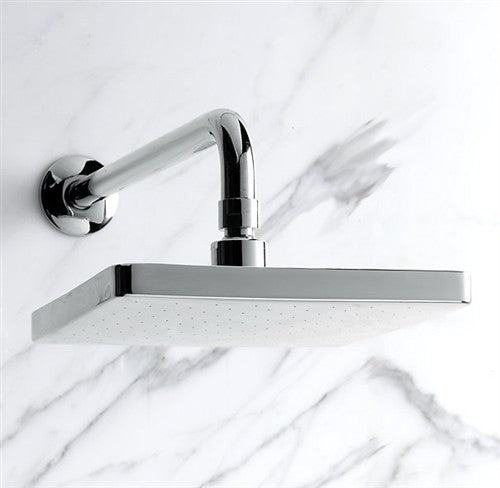 Fontana Hand Polished Wall Mount/Ceiling Mount Shower Head, Solid Brass, 16"