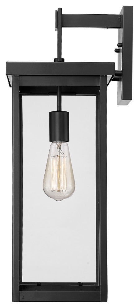 Barkeley Collection 1-Light 22" Tall Outdoor Fixture, Powder Coat Black