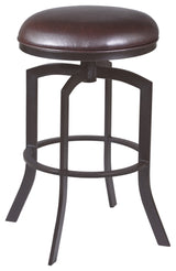 Studio 26" Counter Height Barstool in Auburn Bay finish with Brown Faux Leather