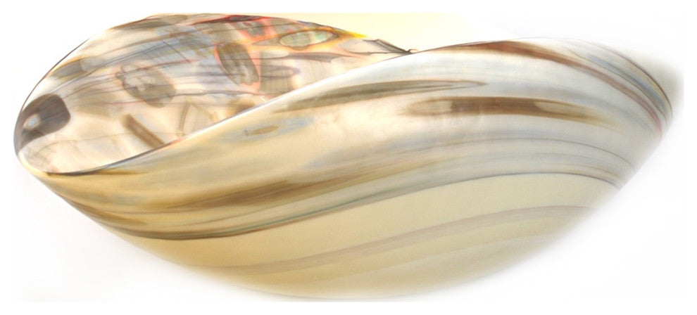 Murano Glass Fossile Centerpiece Bowl