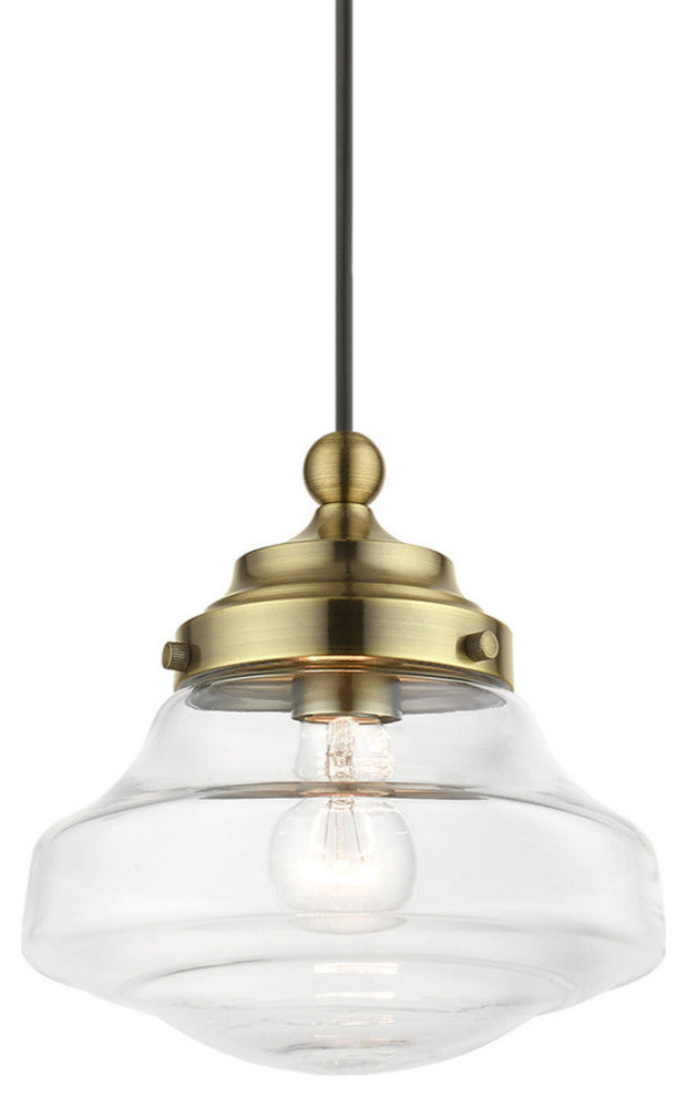 Avondale 1 Light Antique Brass Mini Pendant