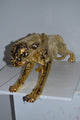Modern Art Large Gold Jaguar Statue Made of Resin - Size: 42"L x 8"W x 14"H.