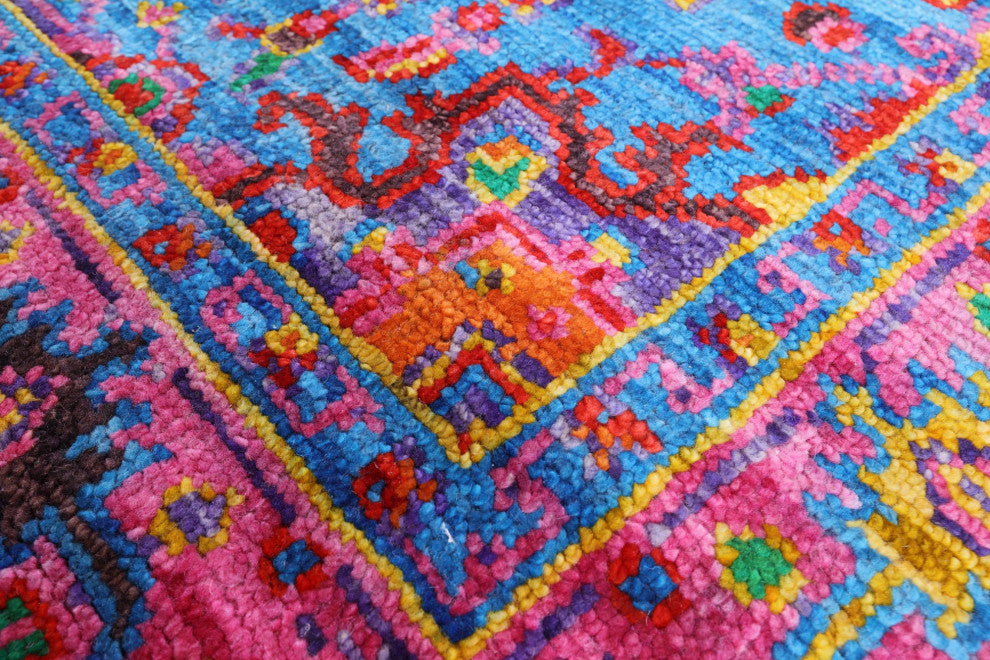 4' 1" X 6' 2" Handmade Heriz Serapi Wool Rug - Q13709