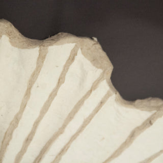 Abstract Paper Framed Art, Paper on Black Background in Tan Frame