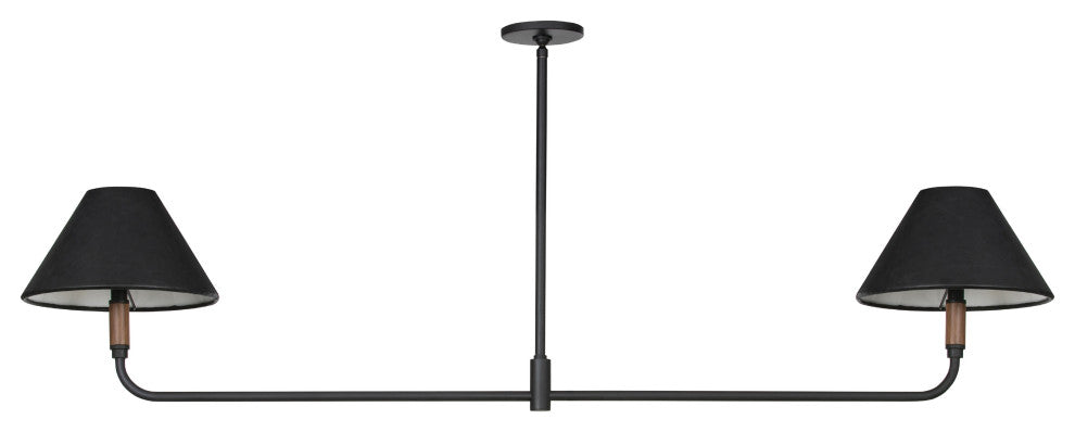 Cullen Linear Double Pendant-Black