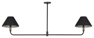 Cullen Linear Double Pendant-Black