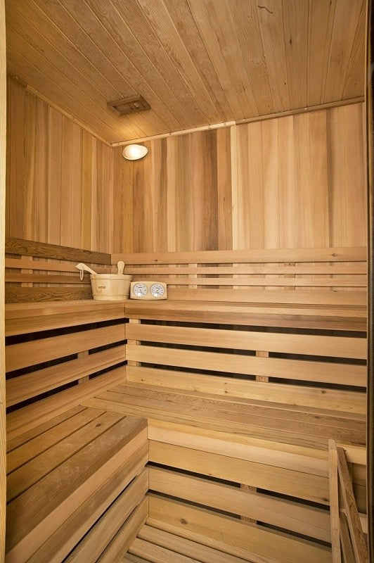 Aleko STI6CED 6 Person Cedar Indoor Sauna With 6KW ETL Certified Heater