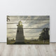Faux Rustic Reclaimed Wood Turkey Point Lighthouse Canvas Prints, 24" X 36"