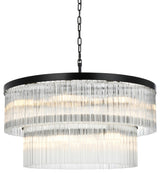 Home Living 32" Chandelier, Black
