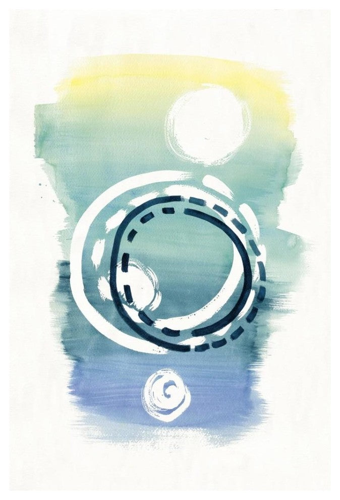 "Offset Shapes Circle" Digital Paper Print by Elyse DeNeige, 26"x38"