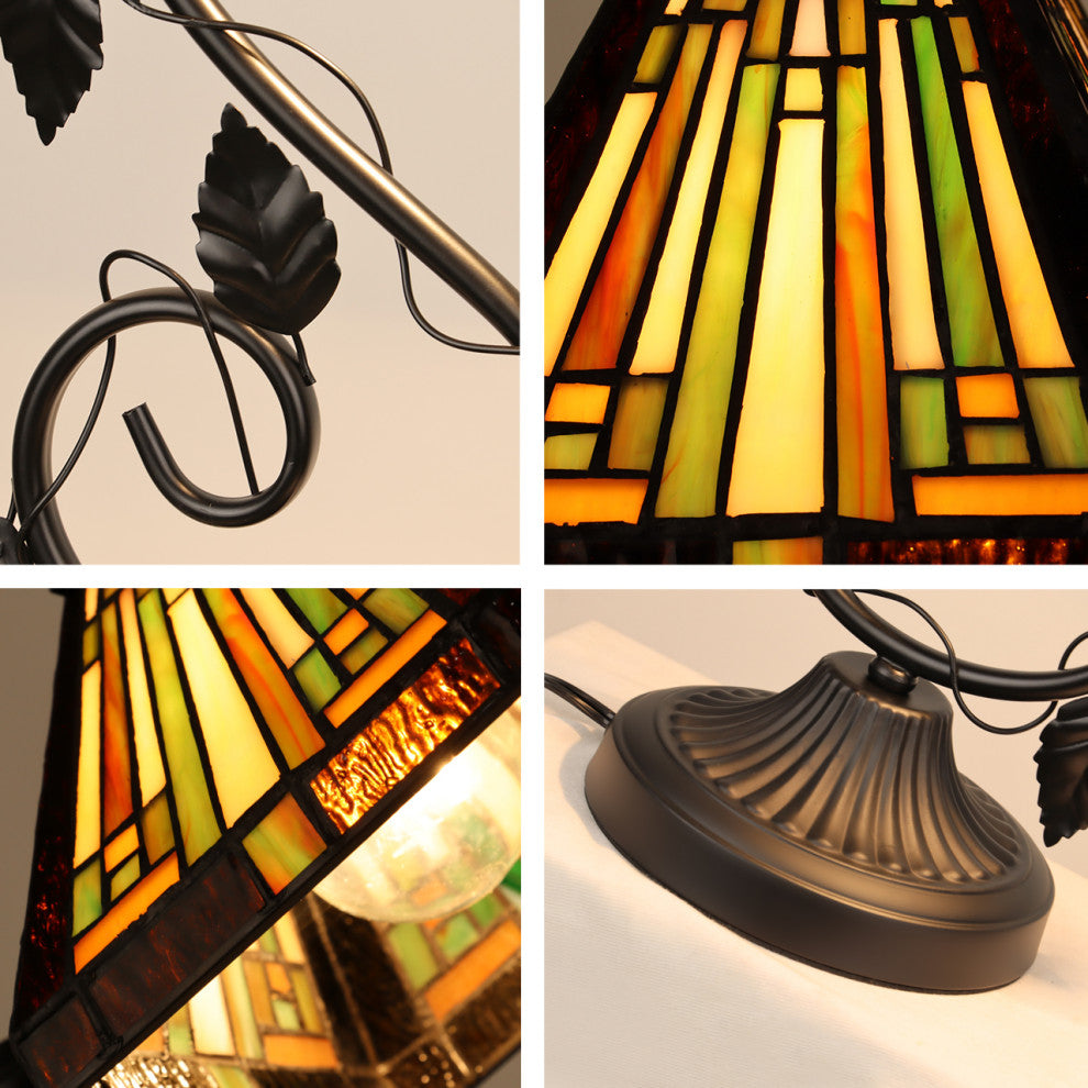 Innes Tiffany 1-Light Mission Accent Table Lamp 6" Shade