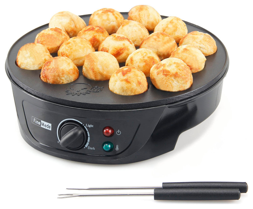 Taiyaki Fish Waffle Maker Machine with Non Stick Cooking Plate, Electric, Takoyaki Maker (Octopus Balls)