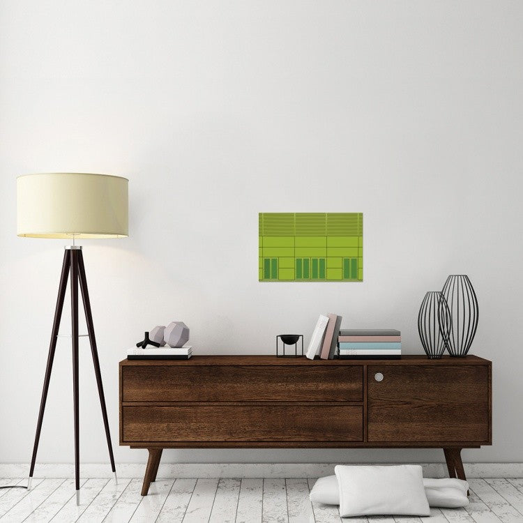 "Green Home" Stretched Canvas Giclee by Jan Niezen, 24"x16"
