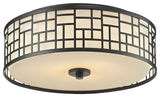 Elea 3 Light Flush Mount, Bronze