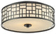 Elea 3 Light Flush Mount, Bronze