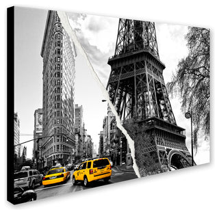 'Paris New York' Canvas Art by Philippe Hugonnard