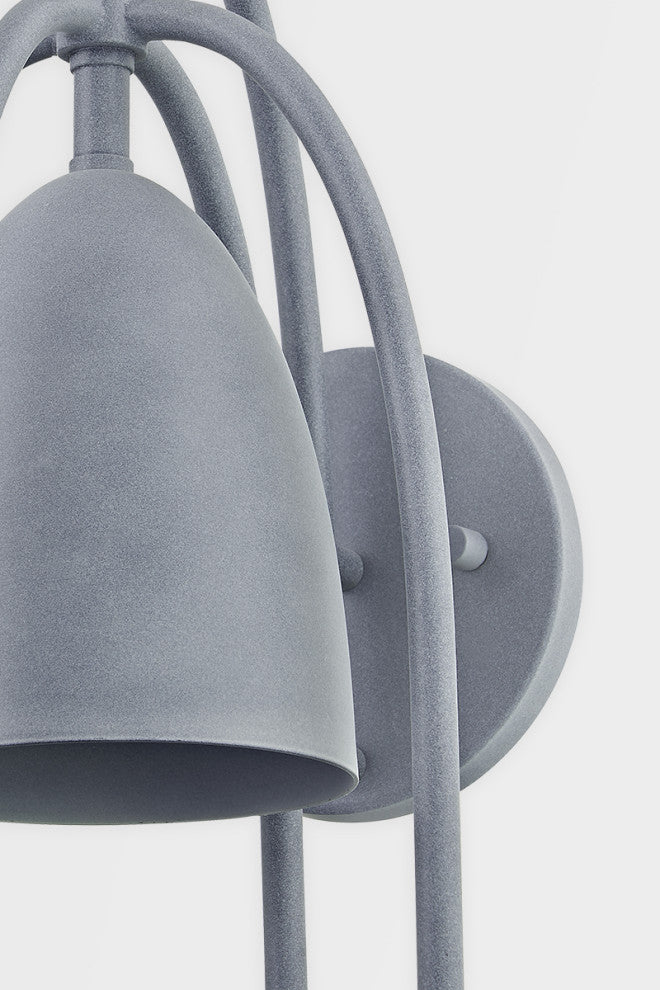 Wisteria 1 Light Exterior Wall Scone, Weathered Zinc