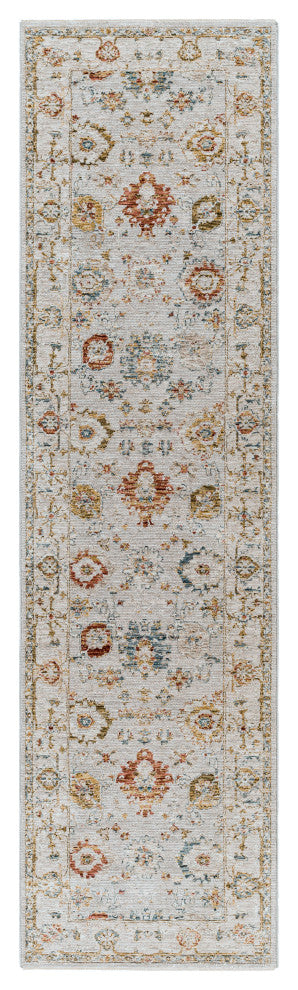 Reina REN-2307 Gray Multi Machine Woven 2'7" x 10' Rug