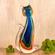 Art Glass Cat 11"