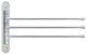 MODONA's 14" Triple Swing Towel Bar -, Polished Chrome